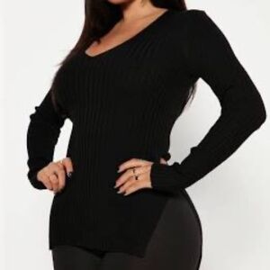 Two Fashion Nova V Neck Sweater Tops